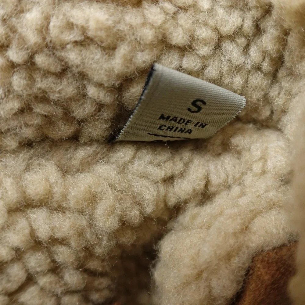 NEW Levis Jacket Mens S Brown Sherpa Lined Faux Suede Trucker Bomber Work Coat - Picture 6 of 13